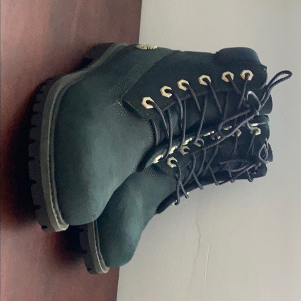 Teal Timberlands